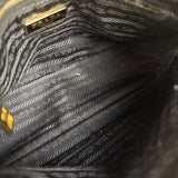 Prada Black Pebbled Leather Pochette