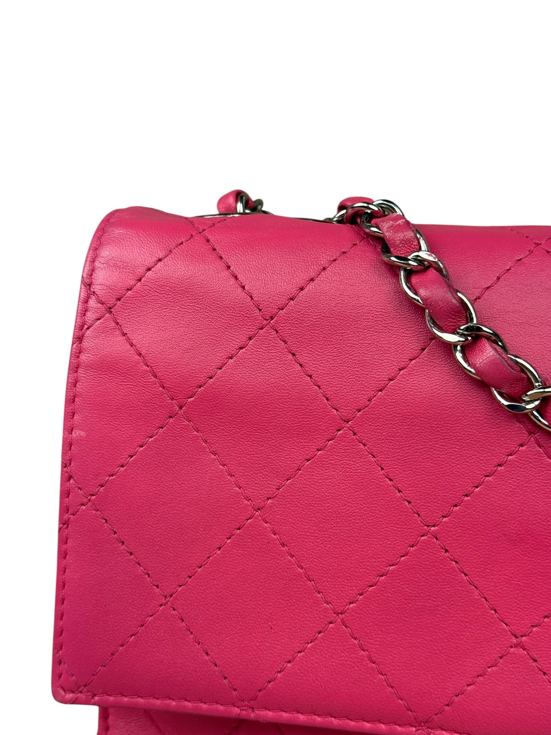 Chanel Pink Quilted Leather Accordion Flap Bag 2014