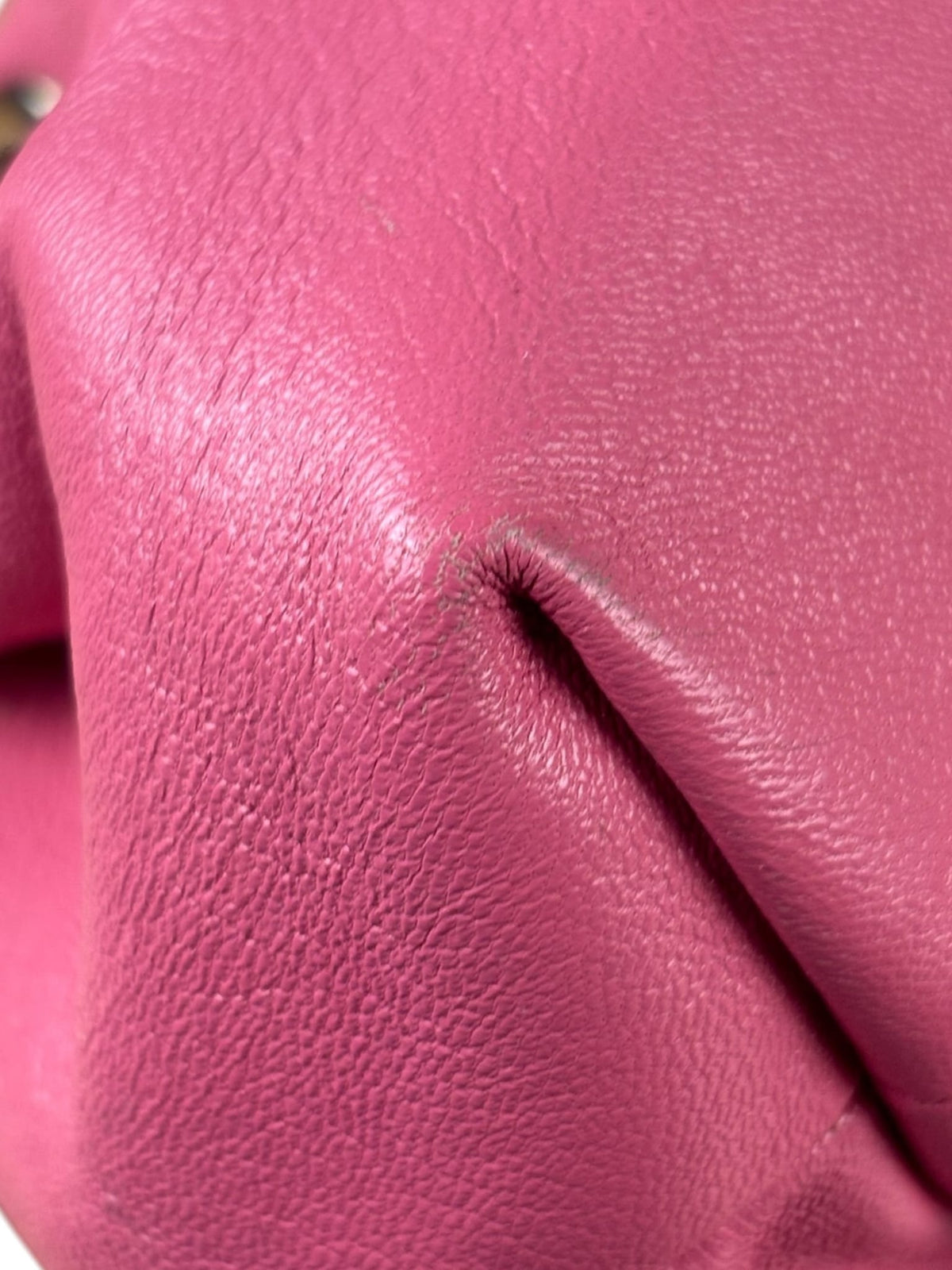 Jimmy Choo Pink Leather Micro Bob Bon Two-Way Bag