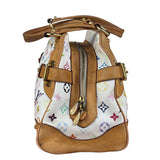 Louis Vuitton White Monogram Murakami Claudia Handbag