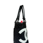 Chanel Black Quilted Leather Ligne Cambon Tote Bag 2004