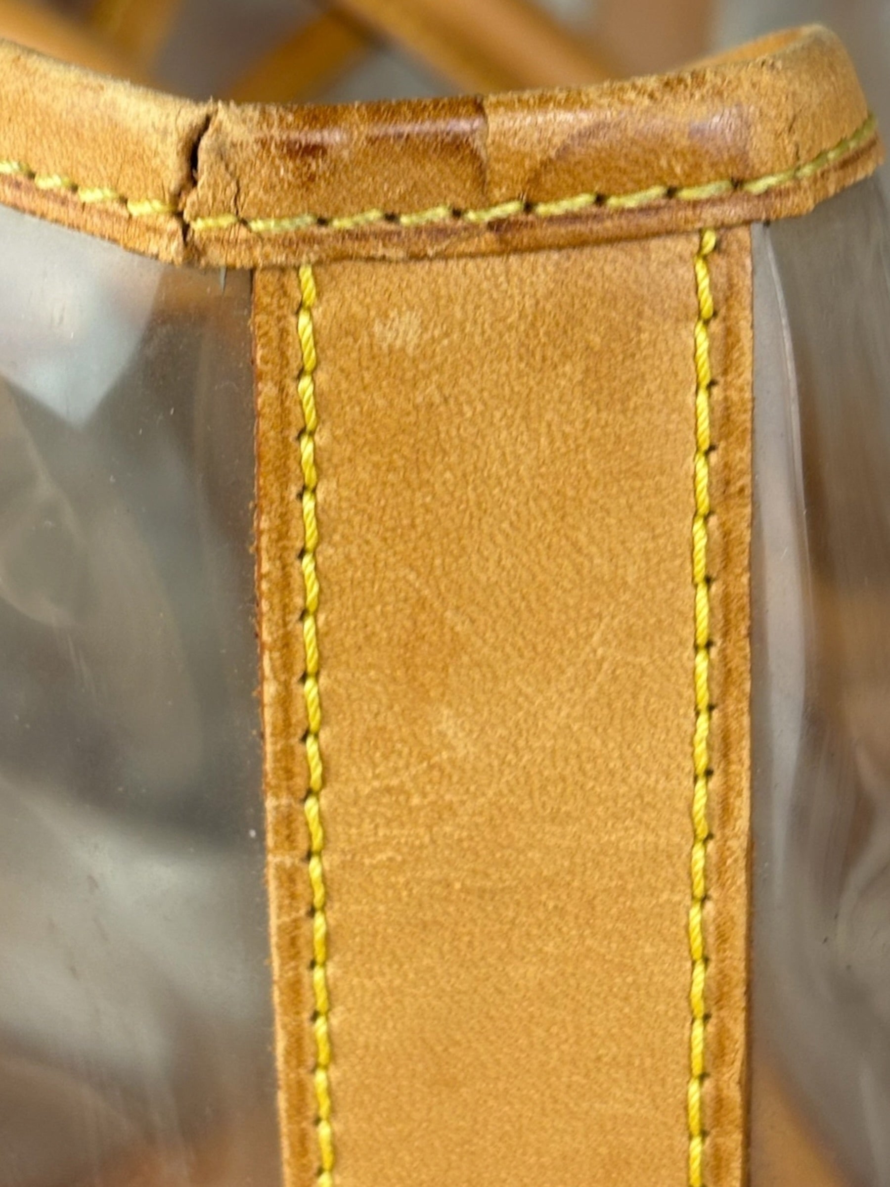 Louis Vuitton Limited Edition Transparent Vinyl Ambre Cabas Tote Bag GM