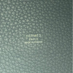 Hermes Blue Leather Picotin Lock 18 Bucket Bag