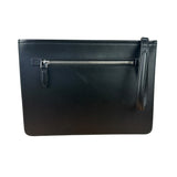 Salvatore Ferragamo Bicolor Leather Clutch