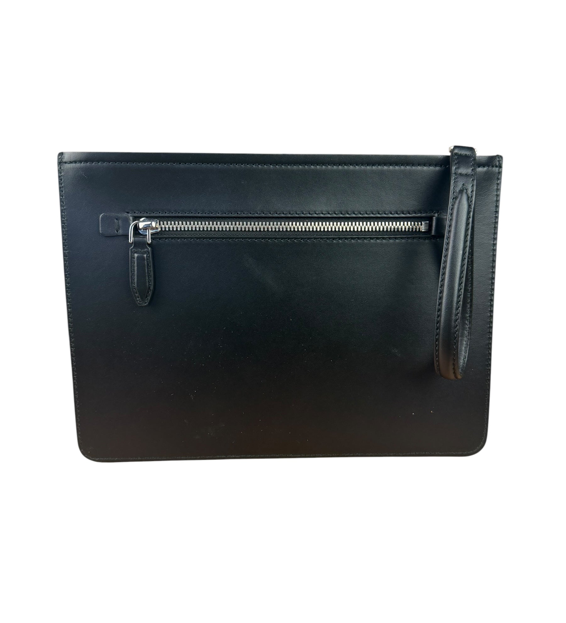 Salvatore Ferragamo Bicolor Leather Clutch