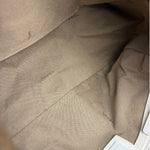 Fendi Vintage Beige Canvas Rubber FF Print Mamma Baguette