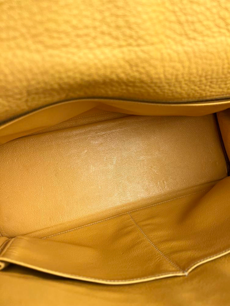 Hermes Kelly 35 Ambre Togo Gold 1997 Handbag