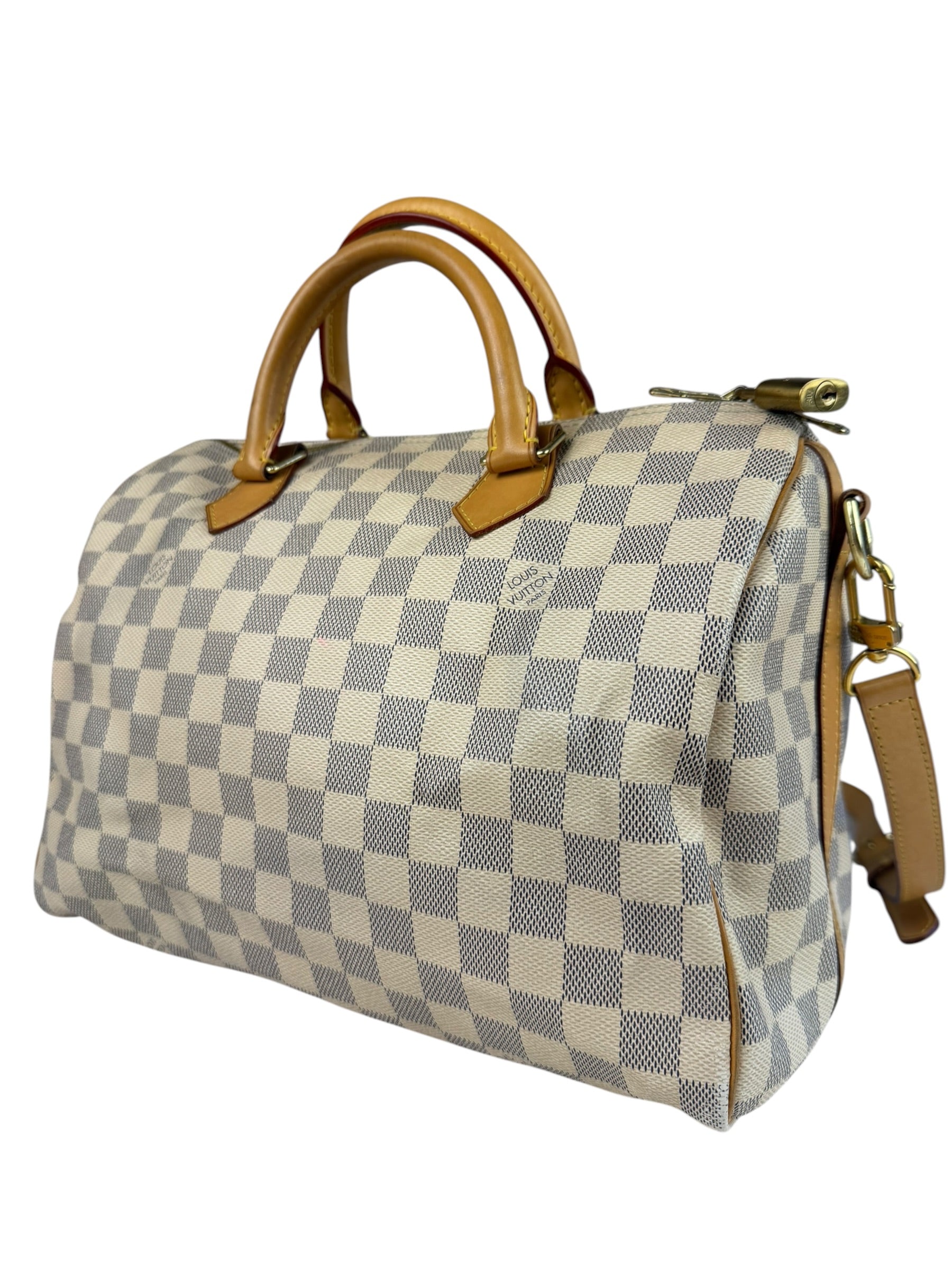 Louis Vuitton Damier Azur Speedy 30 Bandouliere