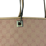 Gucci Vintage Pink Canvas Large Tote Bag