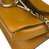 Chloe Mustard Yellow Leather/Suede Faye Bag