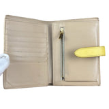 Celine Vintage Beige/Yellow Medium Strap Wallet