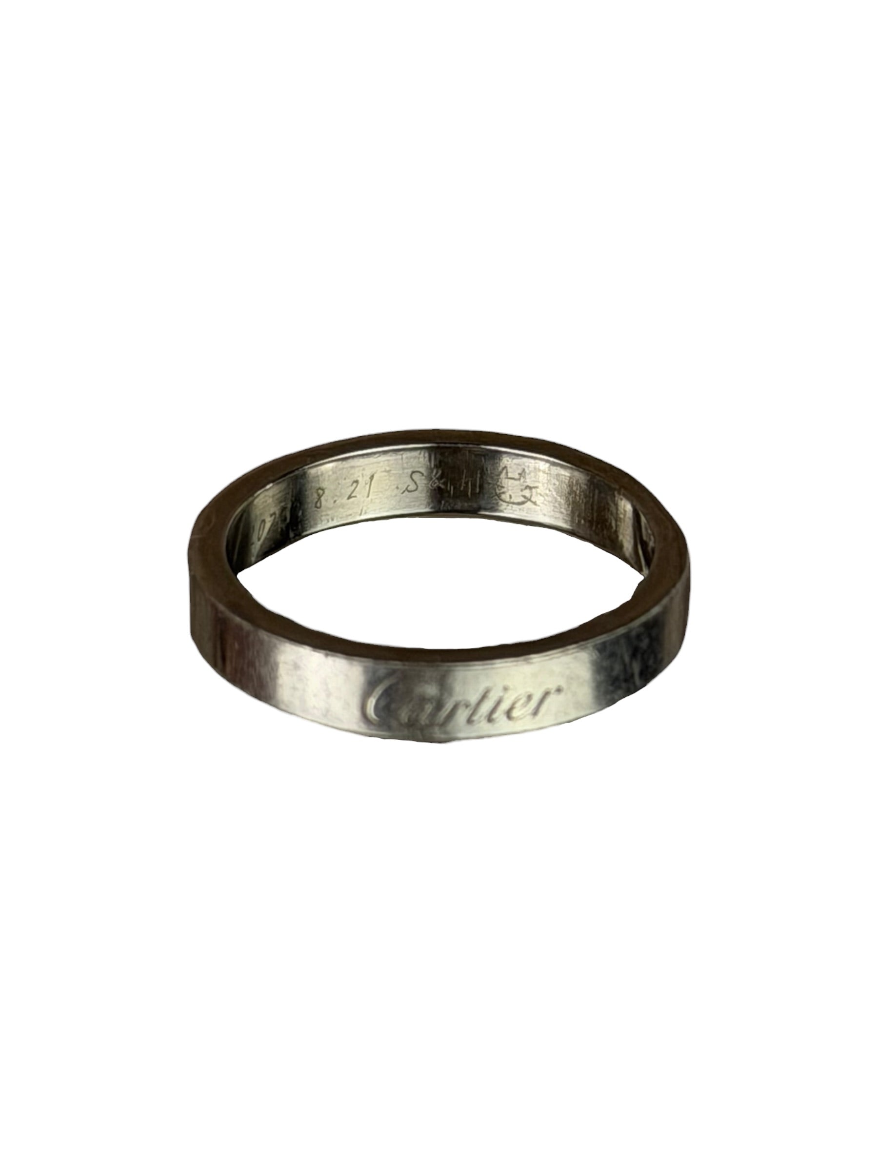 Cartier C De Cartier Wedding Platinum Band
