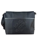 Louis Vuitton Black Damier Geant Flap Messenger