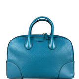 Gucci Diamante Bright Blue Leather Top Handle Bag