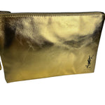 YSL Beauty Gold Makeup Zip Pouch