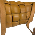 Bottega Veneta Honey Brown Leather Intrecciato Flap Bag