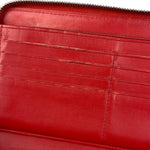Chanel Red Quilted Leather Long Organizer Wallet 2010