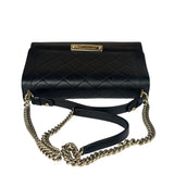 Chanel Black Leather Paris-Cuba Click Flap Bag 2017