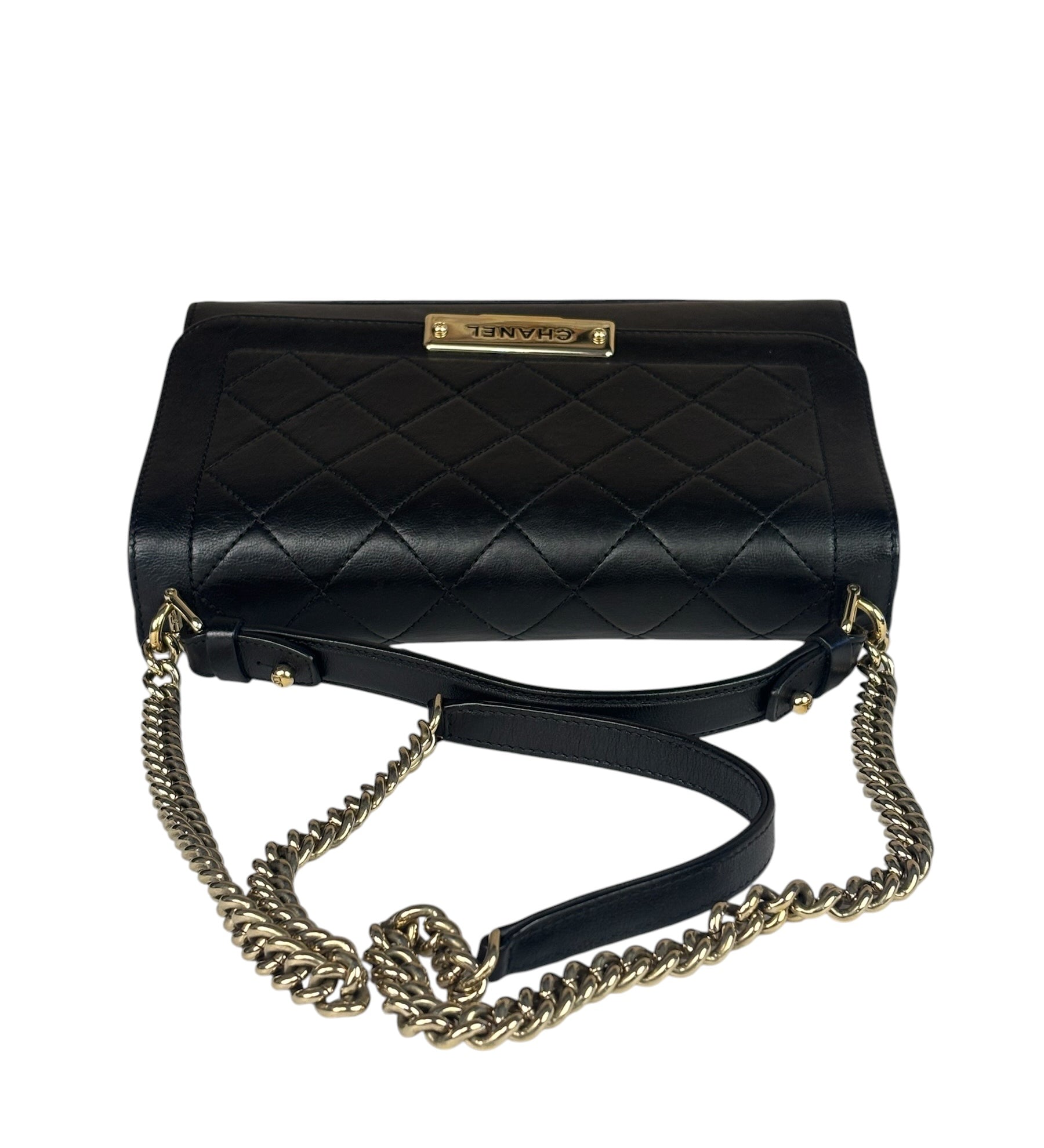 Chanel Black Leather Paris-Cuba Click Flap Bag 2017