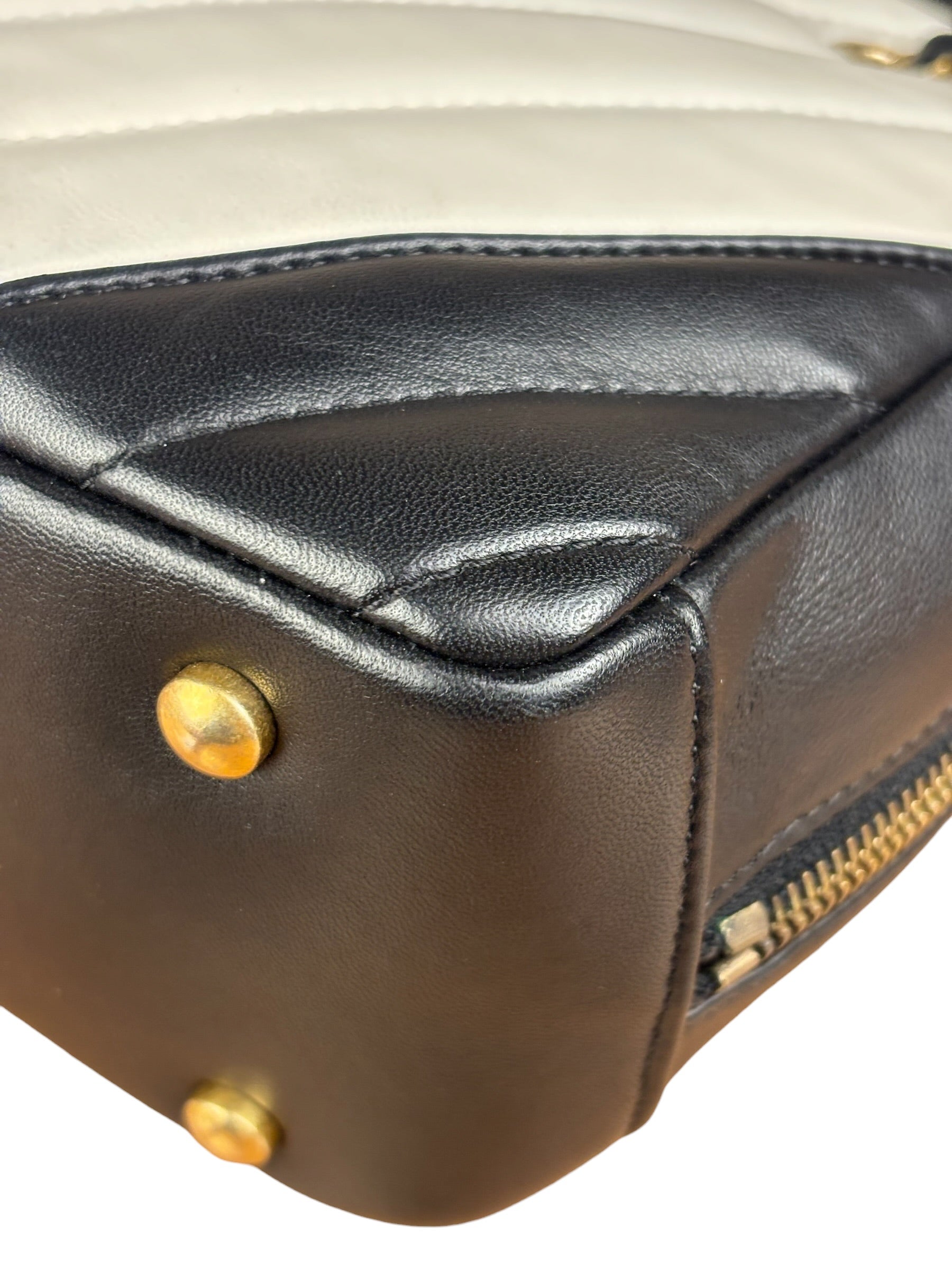 Chanel Bicolor Chevron V-Quilted Leather Camera Case 2014