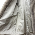 Vintage Grey Mink Chevron Fur Coat