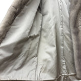Vintage Grey Mink Chevron Fur Coat