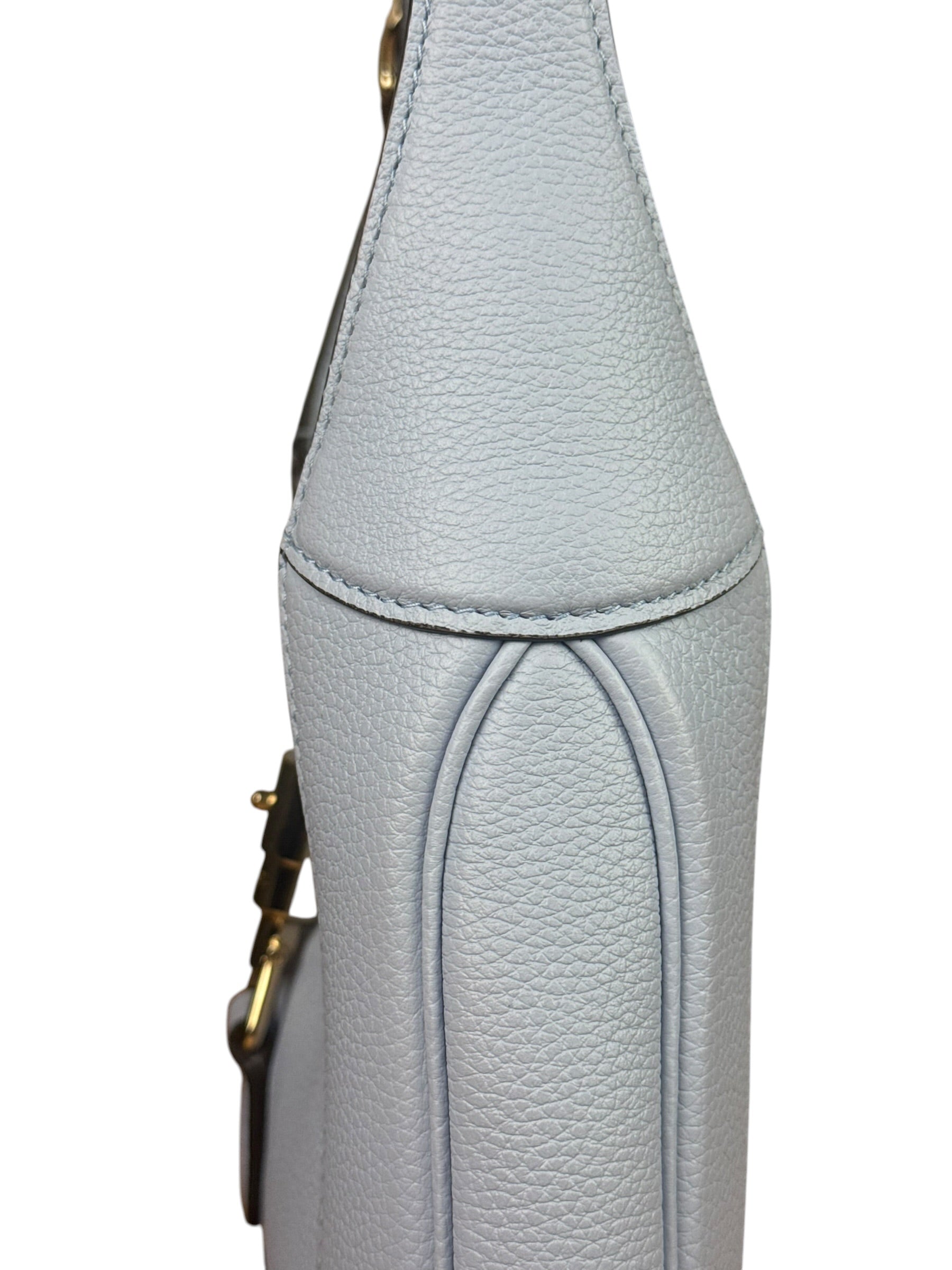 Gucci Jackie 1961 Hobo Bag Light Blue Grained Leather