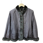 Flash Moonbat Brown Rabbit Fur Reversible Coat