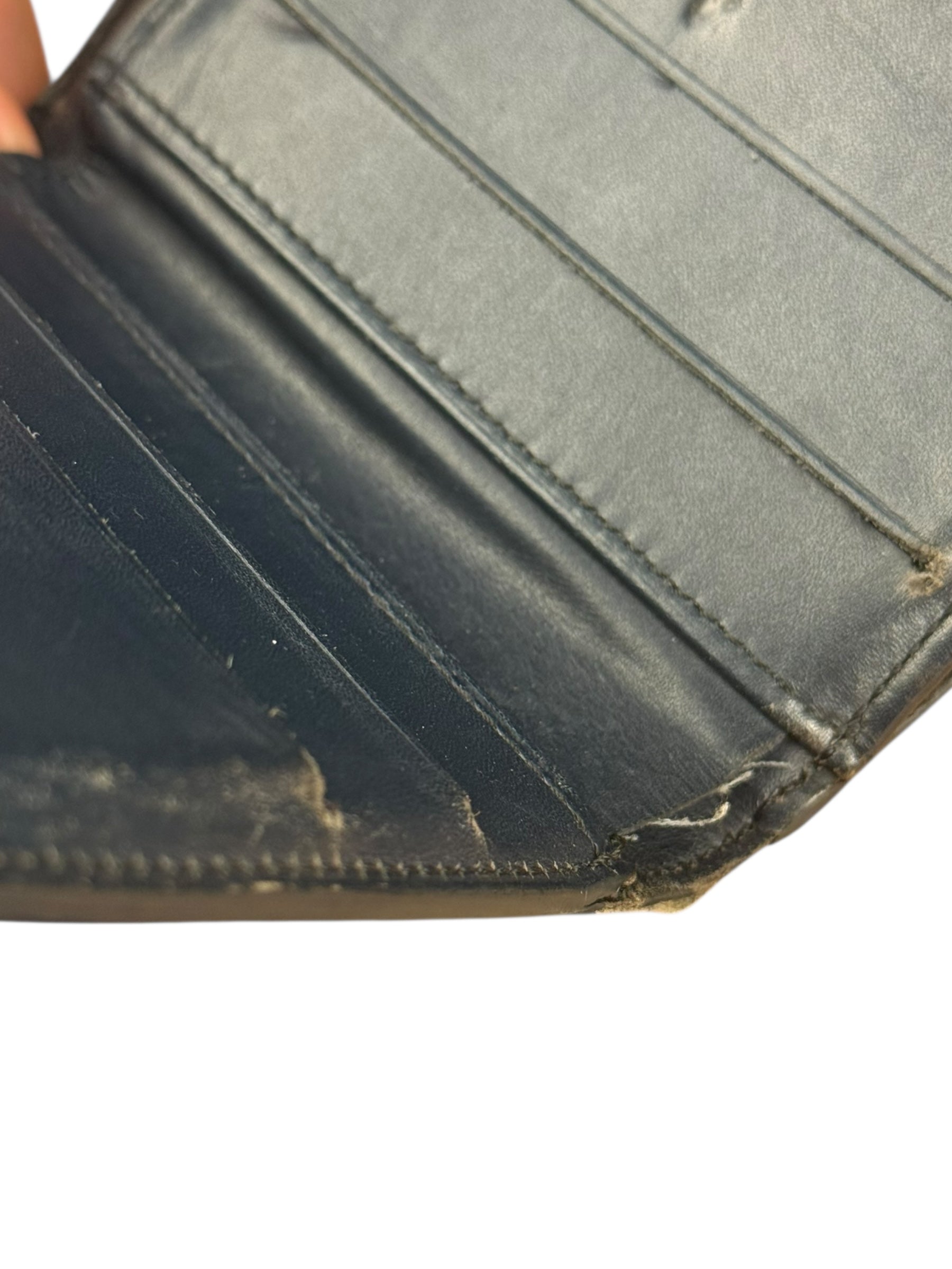 Louis Vuitton Vintage Dark Grey Matte Vernis Wallet