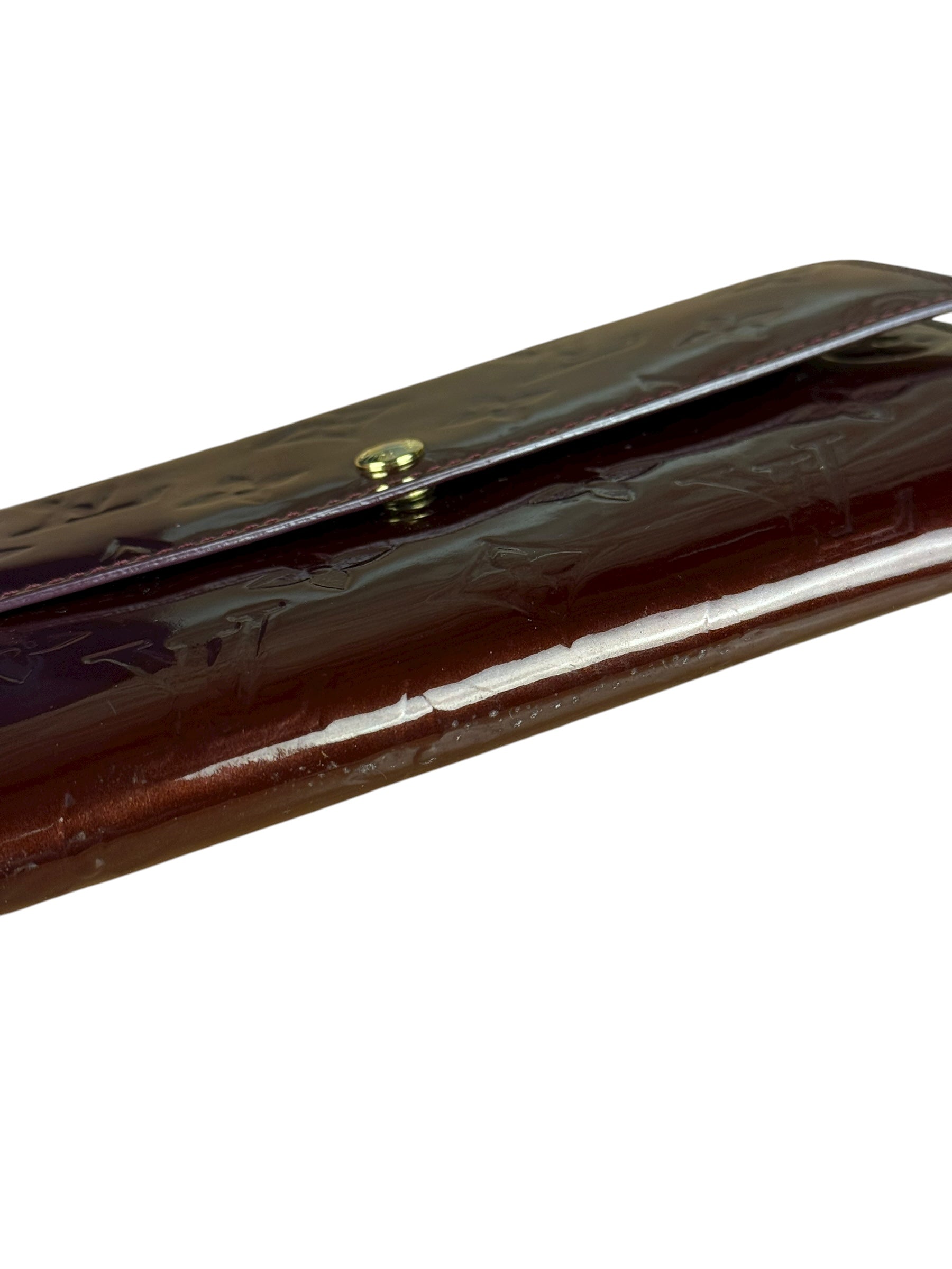 Louis Vuitton Monogram Vernis Long Wallet Amarante