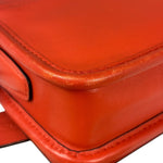 Coach Coral Red Leather Legacy Penny Shoulder Bag
