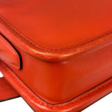 Coach Coral Red Leather Legacy Penny Shoulder Bag
