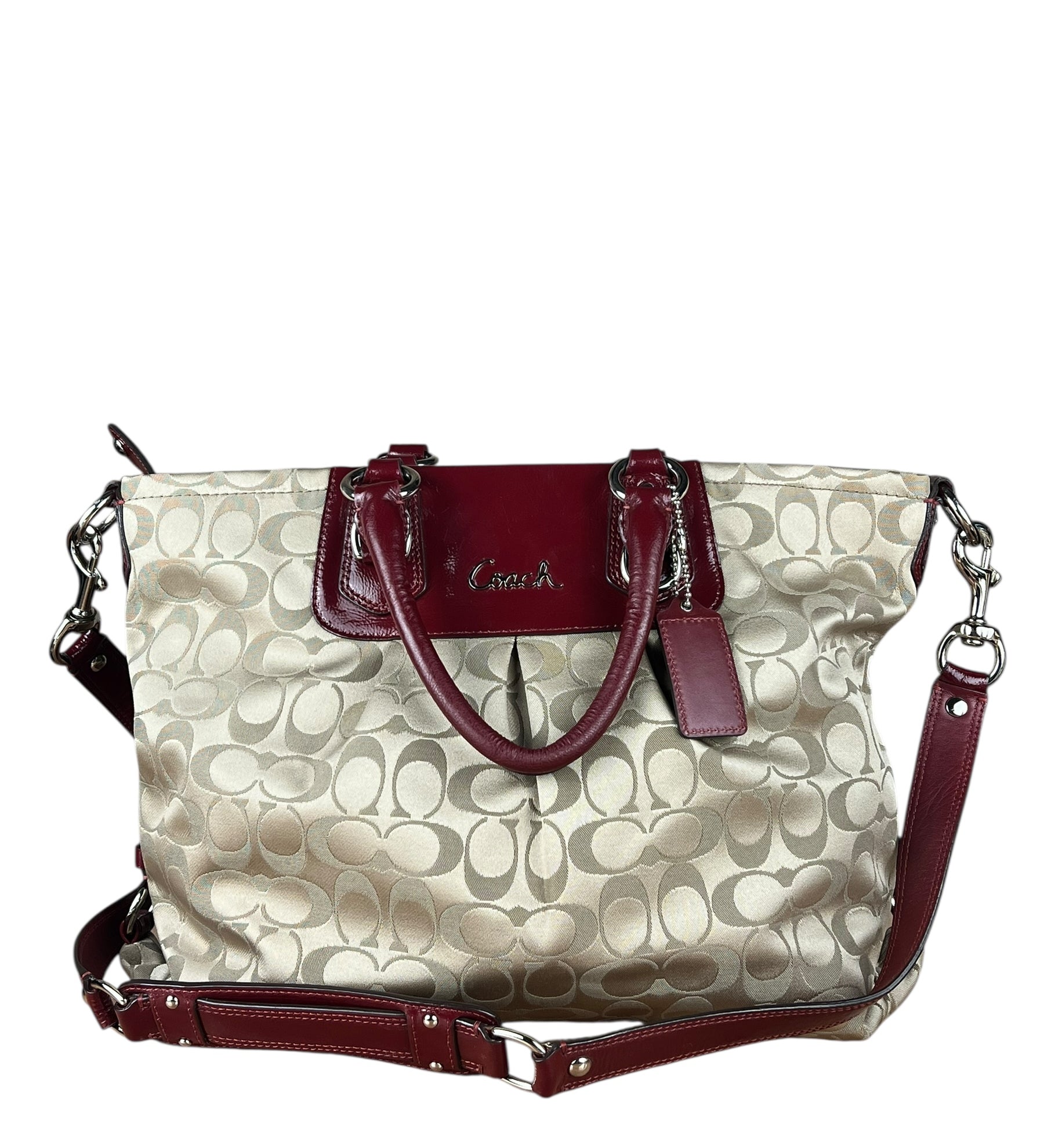 Coach Beige Signature C Tote Bag
