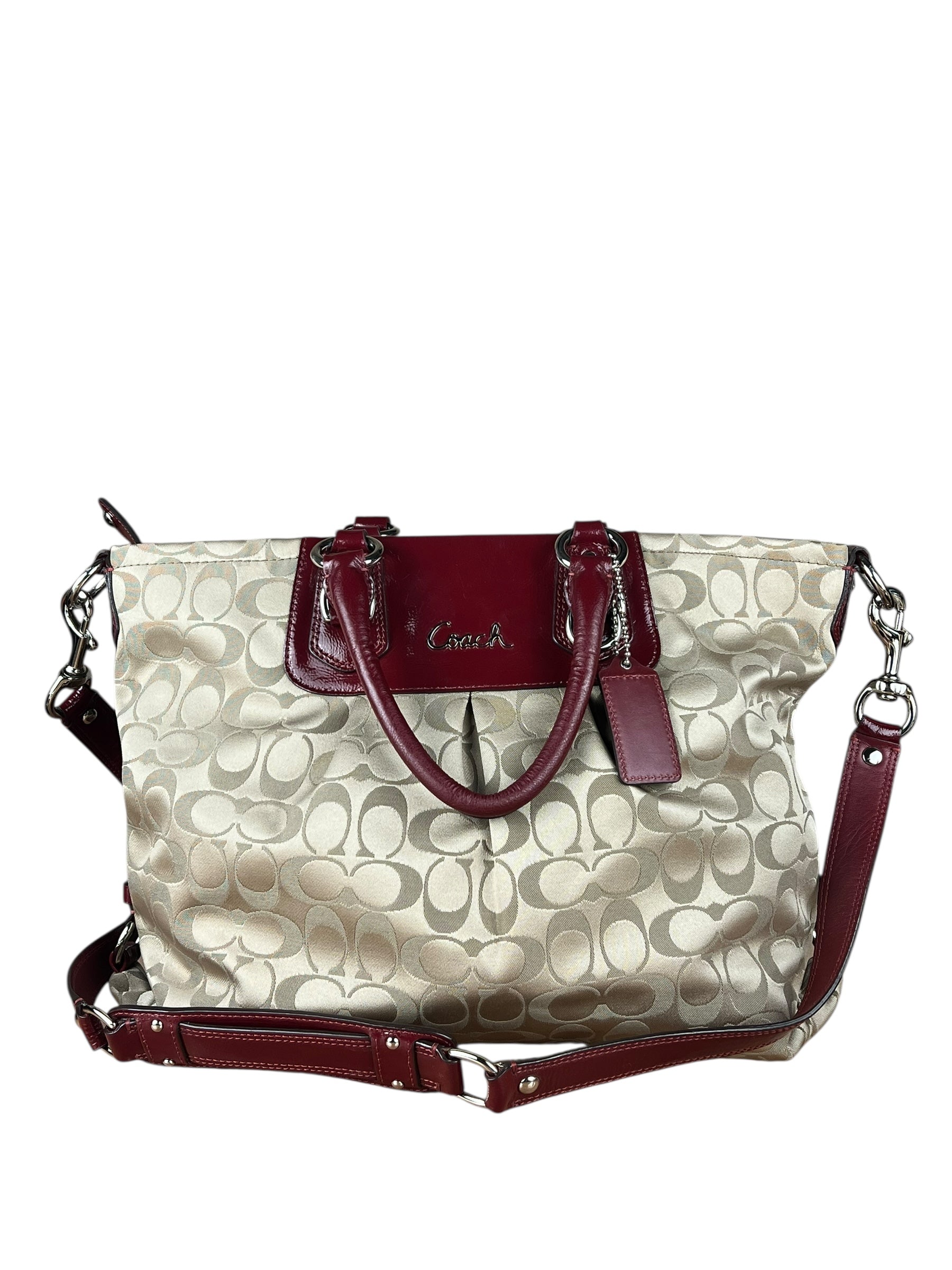Coach Beige Signature C Tote Bag