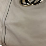 Gucci Britt Leather Tote Beige