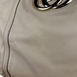 Gucci Britt Leather Tote Beige
