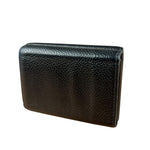 Balenciaga Black Neon Logo Compact Wallet