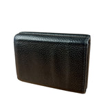 Balenciaga Black Neon Logo Compact Wallet