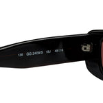 Gucci Maroon Rectangle Frame Sunglasses