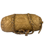 Chanel Gold Quilted Lambskin Lady Braid Flap Bag 2005
