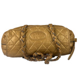 Chanel Gold Quilted Lambskin Lady Braid Flap Bag 2005