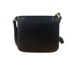 MCM Vintage Black Leather Crossbody Bag