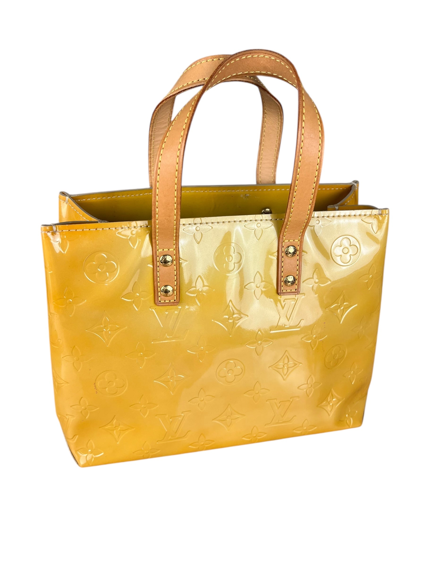Louis Vuitton Monogram Vernis Reade PM Yellow