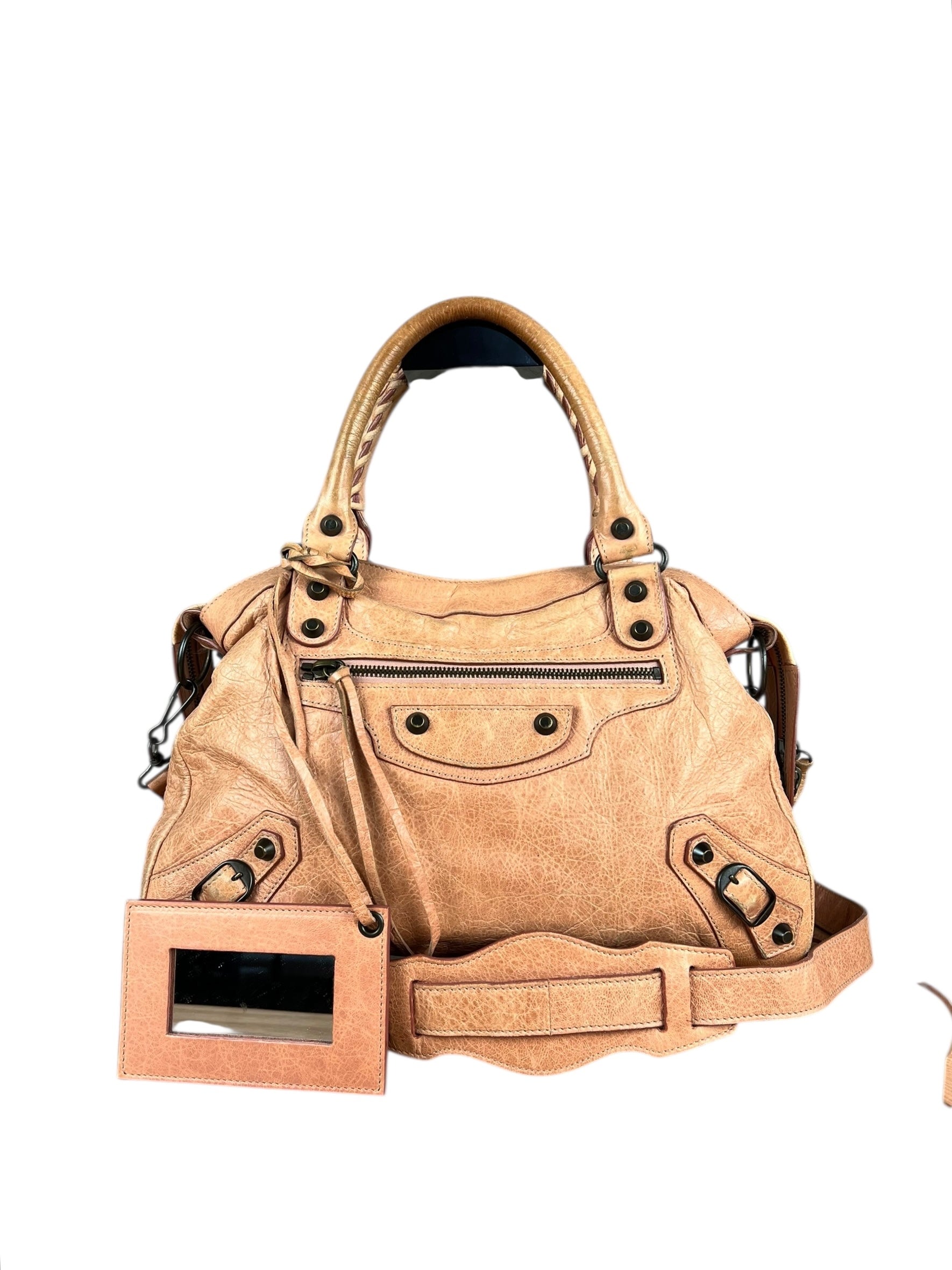 Balenciaga Classic Leather City Bag Light Salmon