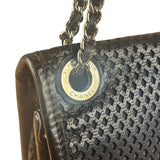 Chanel Black Perforated Leather Up in the Air Flap Bag 2012