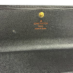 Louis Vuitton Black Epi Leather Long Wallet
