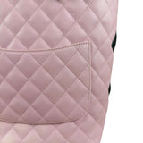 Chanel Black/Pink Cambon Quilted Leather Tote Bag 2004