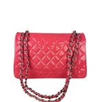 Chanel Pink Patent Leather Double Flap Bag 2012