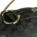 Gucci Black Tom Ford Horsebit Shoulder Bag