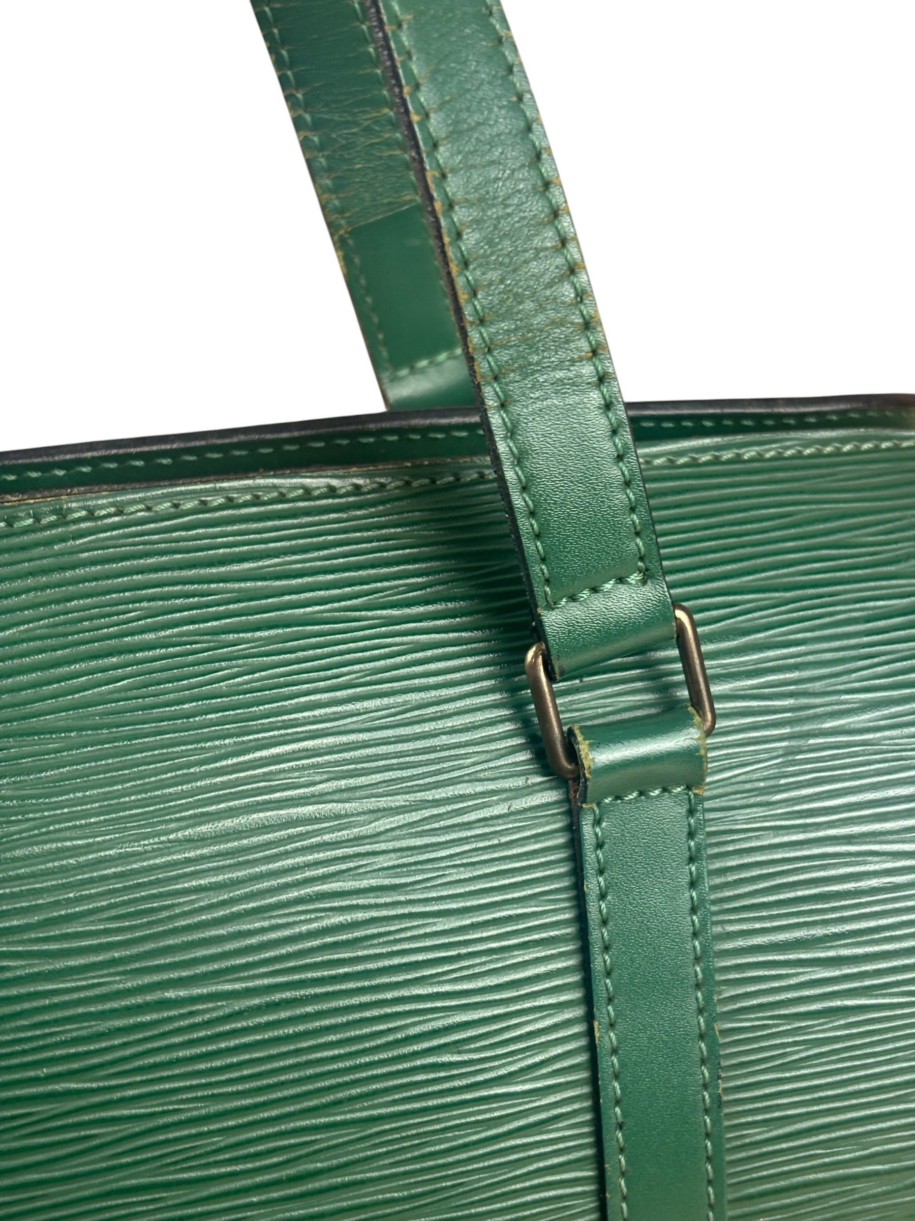 Louis Vuitton Green Epi Soufflot Handbag
